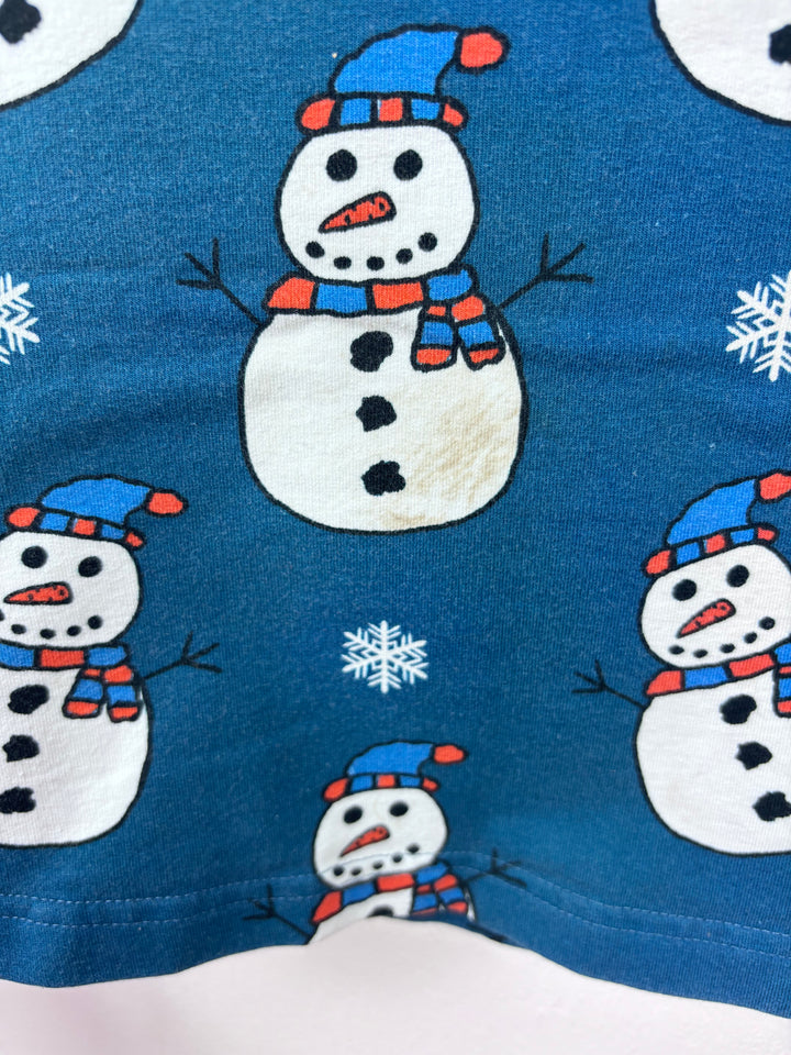 Naperonuttu Snowman Dress 98/104 (3-4 Years)-Dresses-Second Snuggle Preloved