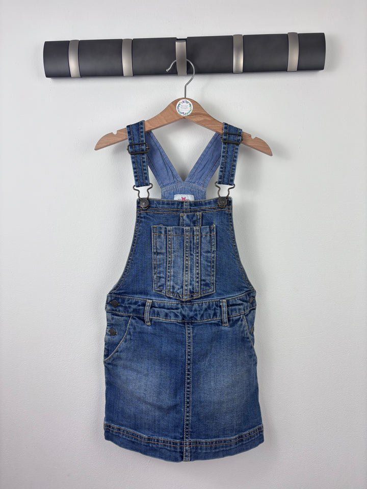 Fat Face Denim Pinafore Dress 4-5 Years-Dresses-Second Snuggle Preloved