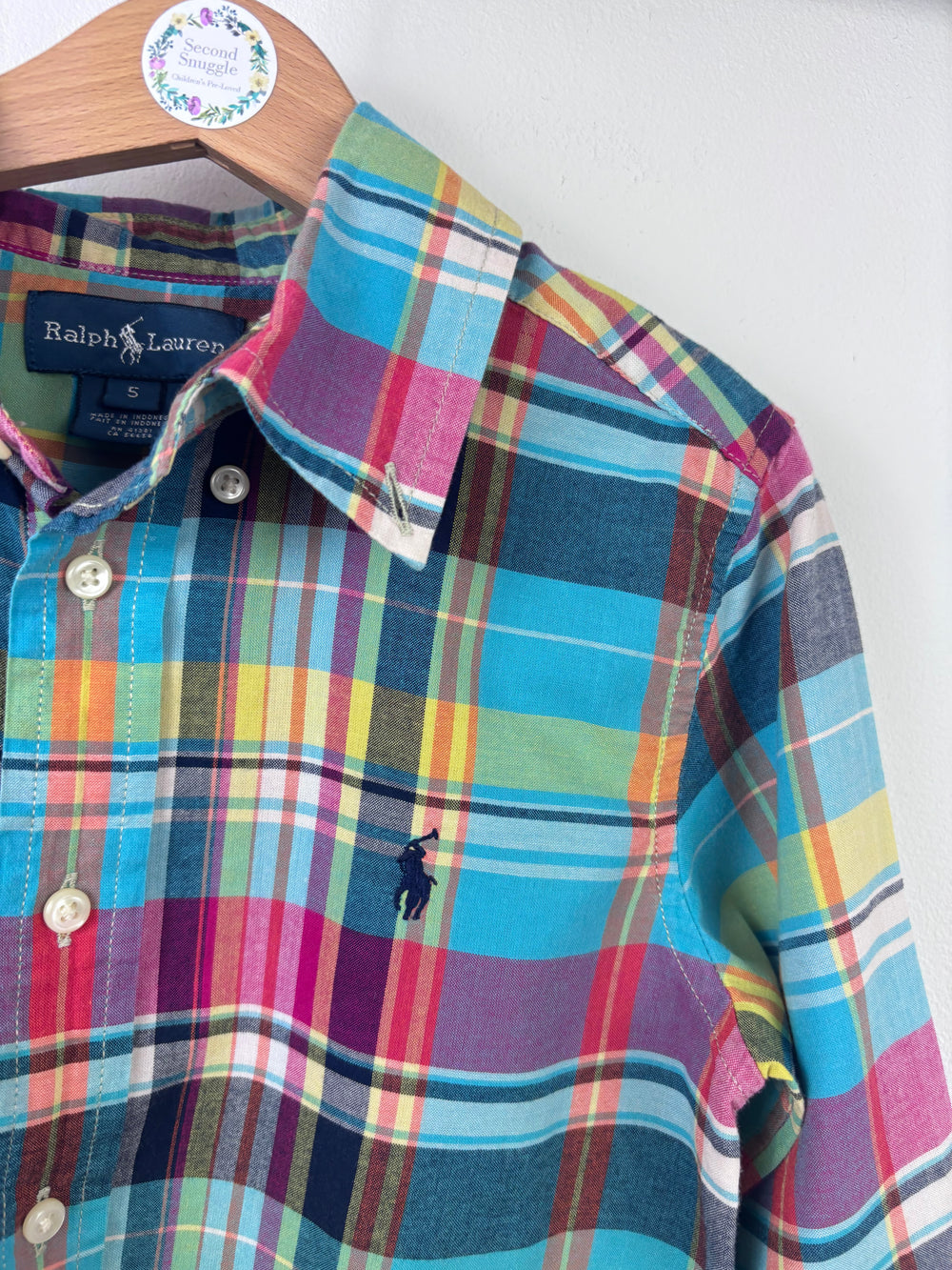 Ralph Lauren Checked Shirt 5 Years-Shirts-Second Snuggle Preloved