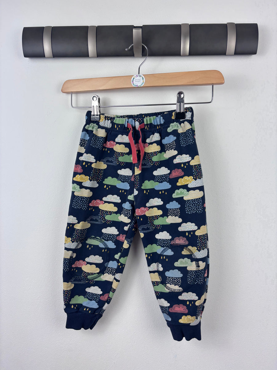 Frugi Navy Cloud Print Joggers 18-24 Months-Trousers-Second Snuggle Preloved