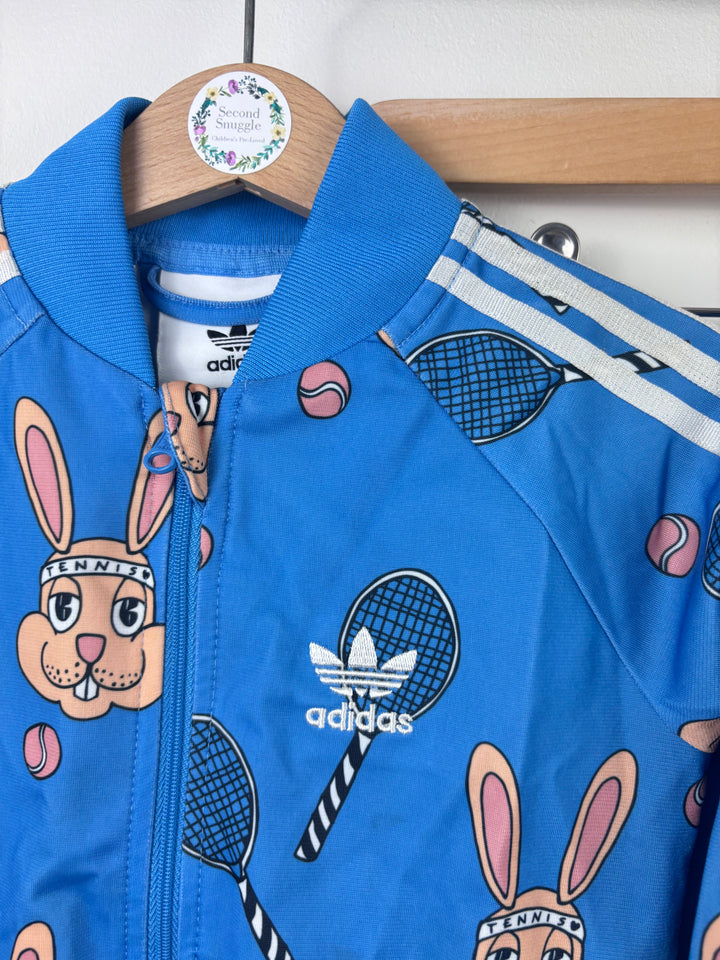 Adidas X Mini Rodini Blue Bunny Print Tracksuit 2-3 Years-Sets-Second Snuggle Preloved