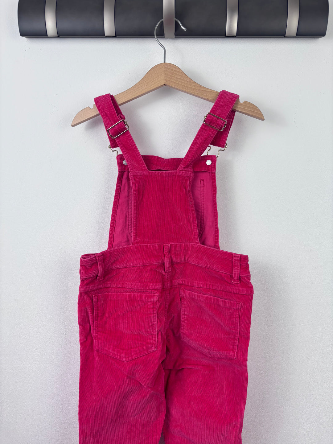 Mini Rodini Pink Corduroy Panda Dungarees 104/110 (4-5 Years)-Dungarees-Second Snuggle Preloved