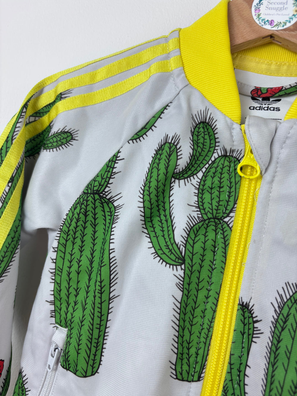 Adidas X Mini Rodini Grey Cactus Print Tracksuit 12-18 Months-Sets-Second Snuggle Preloved