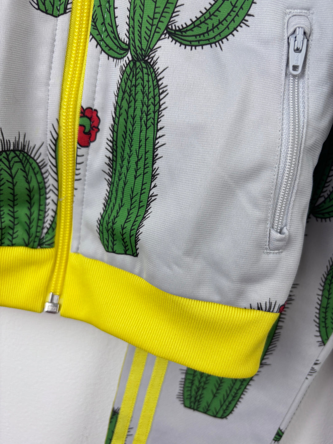 Adidas X Mini Rodini Grey Cactus Print Tracksuit 12-18 Months-Sets-Second Snuggle Preloved