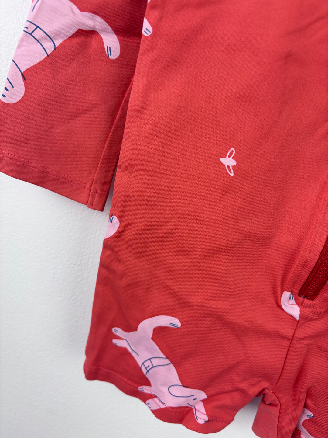 Bobo Choses Red Dog Print Romper 2-3 Years-Swimming-Second Snuggle Preloved
