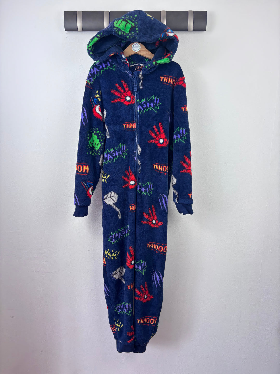 M&S Marvel Onesie 9-10 Years-All In One-Second Snuggle Preloved