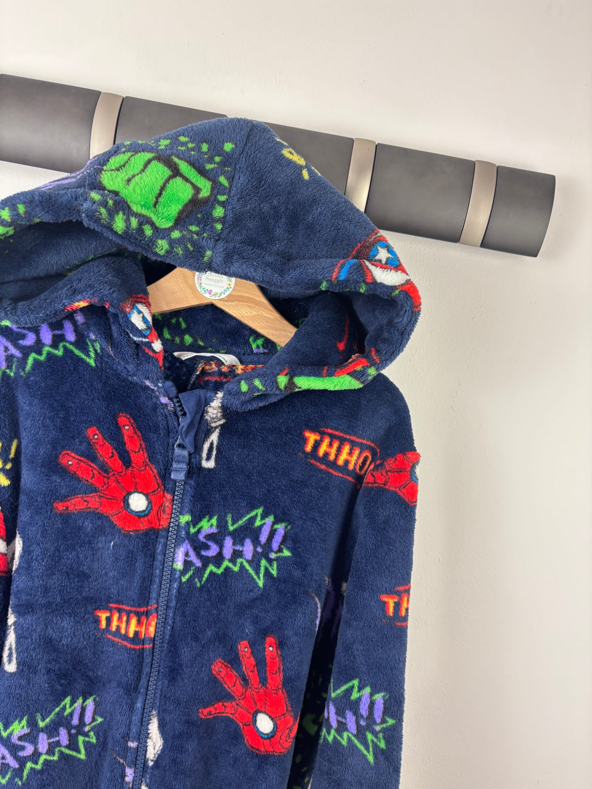 M&S Marvel Onesie 9-10 Years-All In One-Second Snuggle Preloved