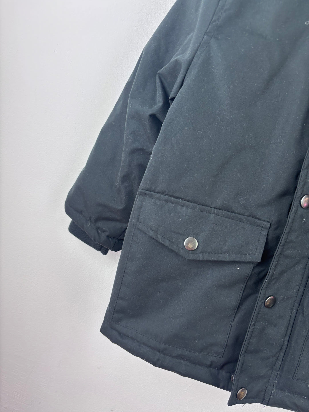 Outlaws Black Parka Coat 6-7 Years-Coats-Second Snuggle Preloved
