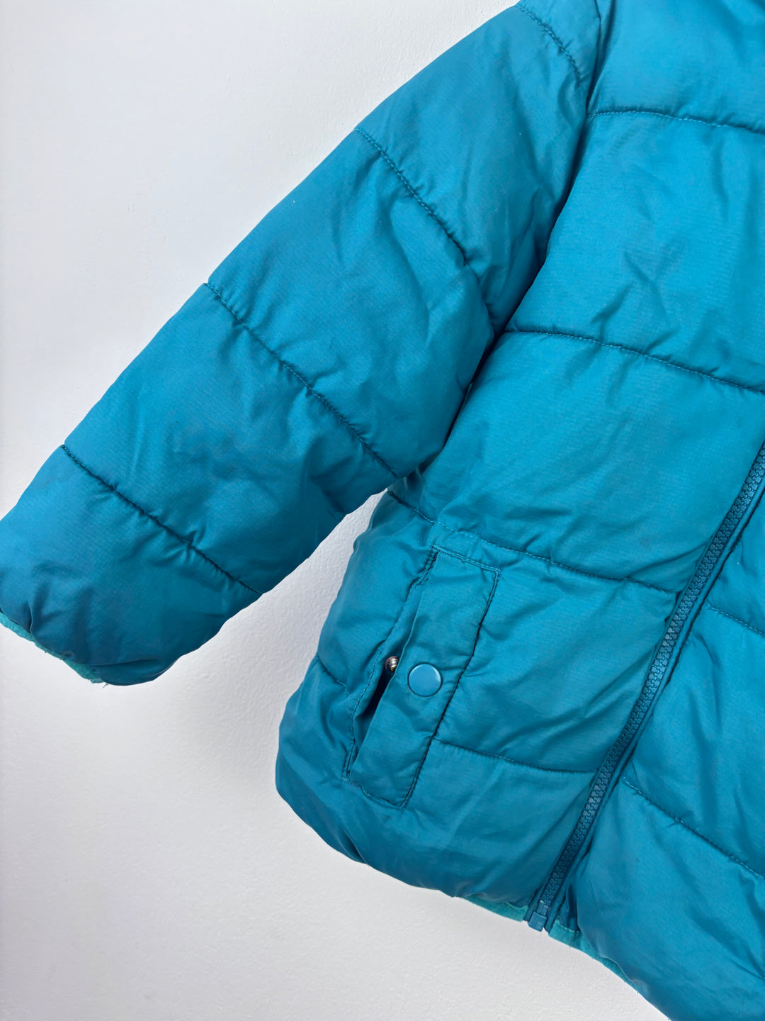 George Teal Puffer Jacket 4-5 Years-Coats-Second Snuggle Preloved