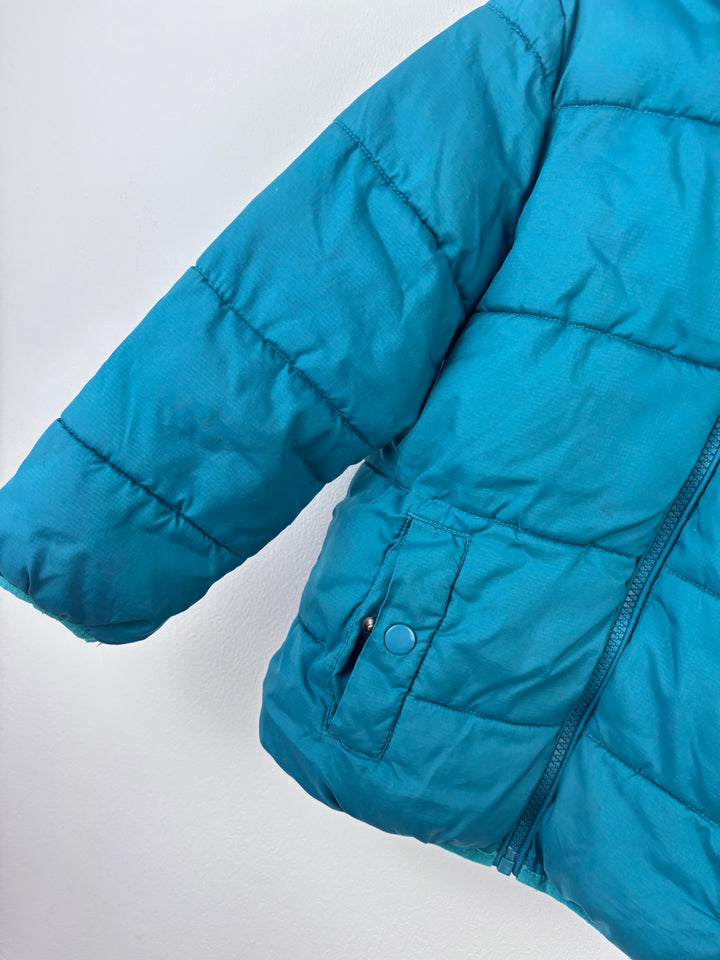 George Teal Puffer Jacket 4-5 Years-Coats-Second Snuggle Preloved