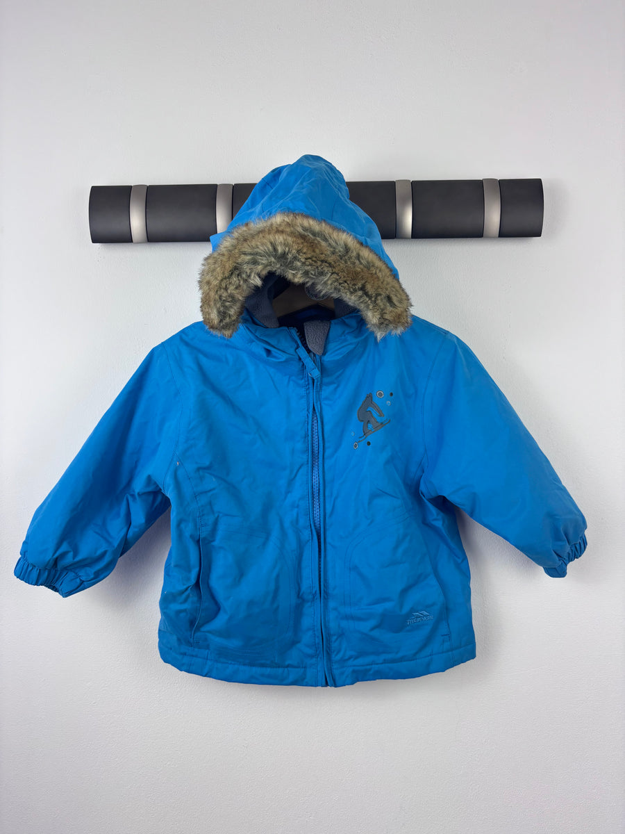 Trespass Blue Winter Coat 6-12 Months-Coats-Second Snuggle Preloved
