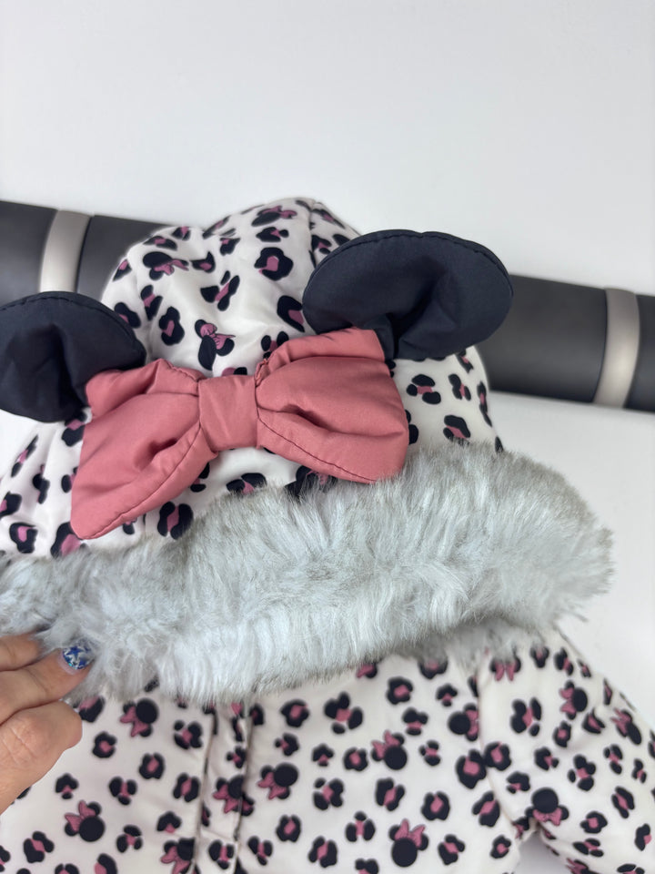 F&F Disney Minnie Mouse Snowsuit Up To 3 Months-Snow Suits-Second Snuggle Preloved