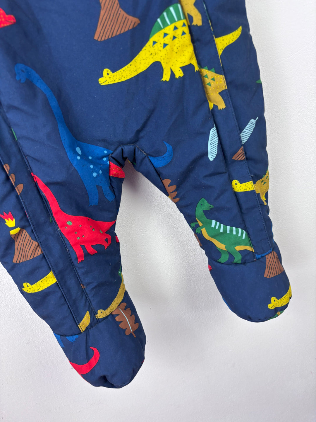 M&S Dinosaur Snowsuit 9-12 Months-Pramsuits-Second Snuggle Preloved