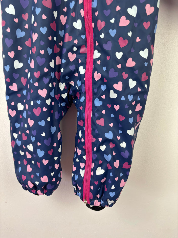 Hatley Heart Print Snowsuit 12-18 Months-Snow Suits-Second Snuggle Preloved