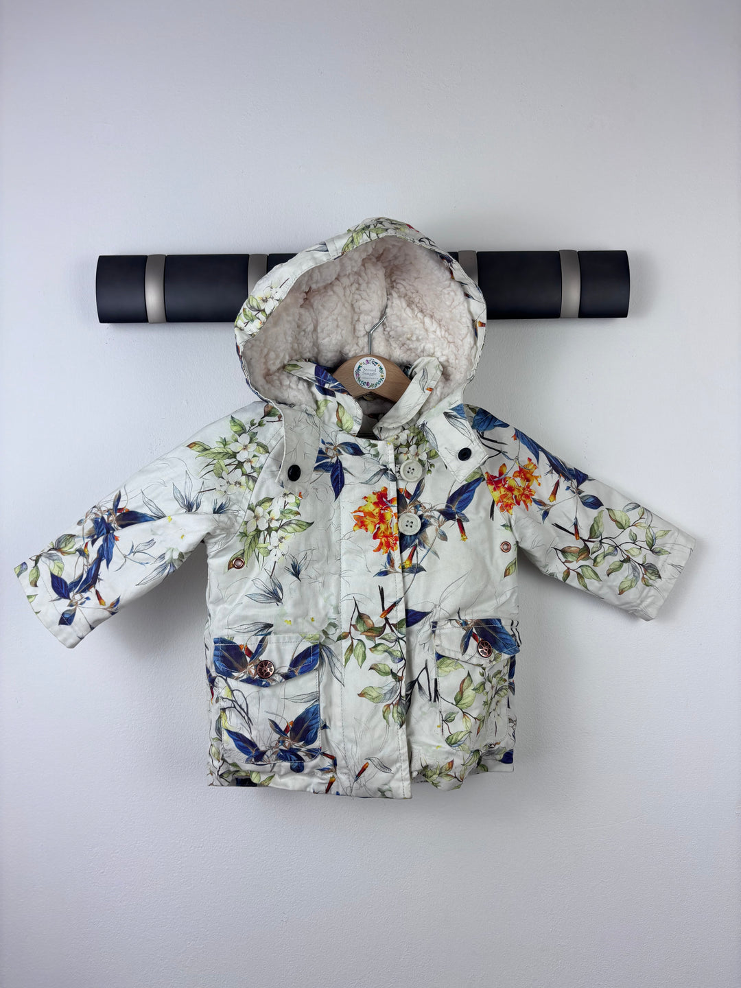 Next Floral Padded Coat 6-9 Months