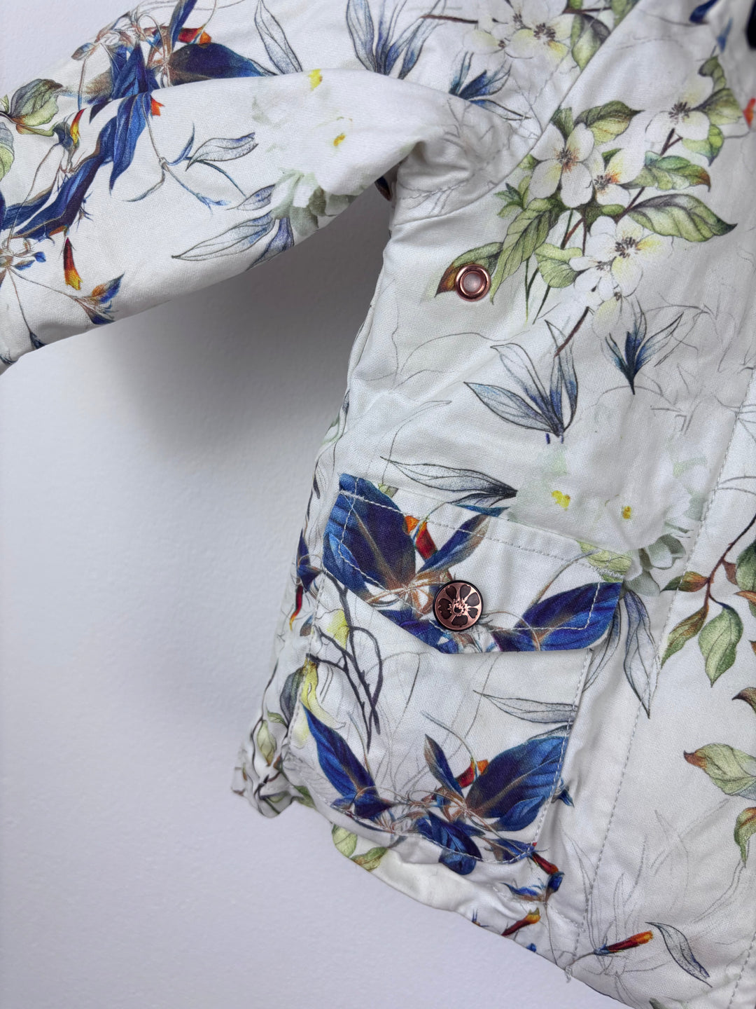 Next Floral Padded Coat 6-9 Months