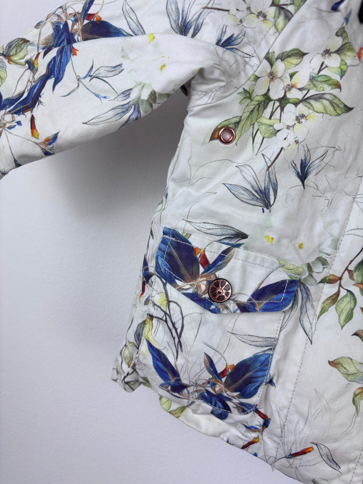 Next Floral Padded Coat 6-9 Months