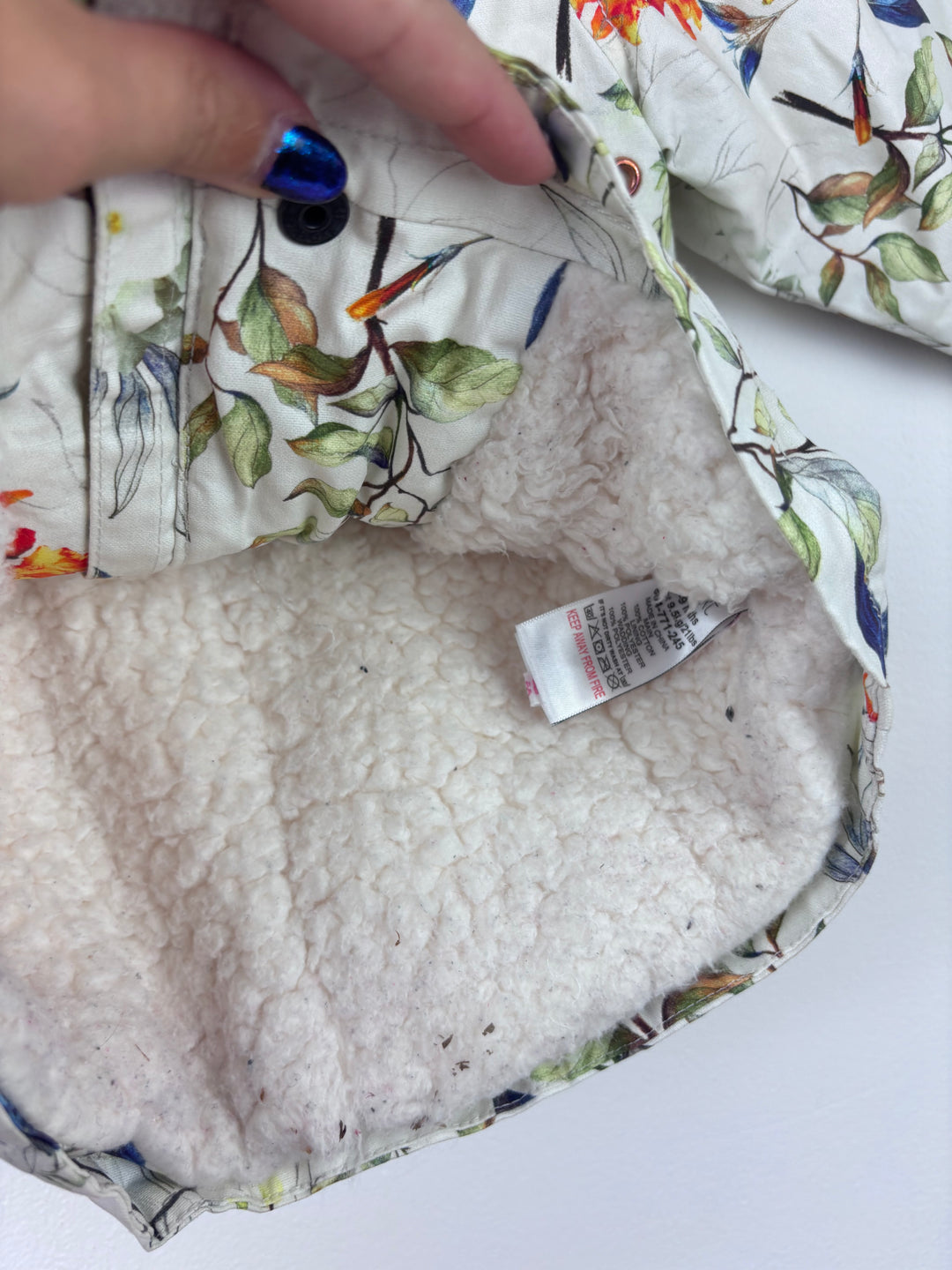 Next Floral Padded Coat 6-9 Months