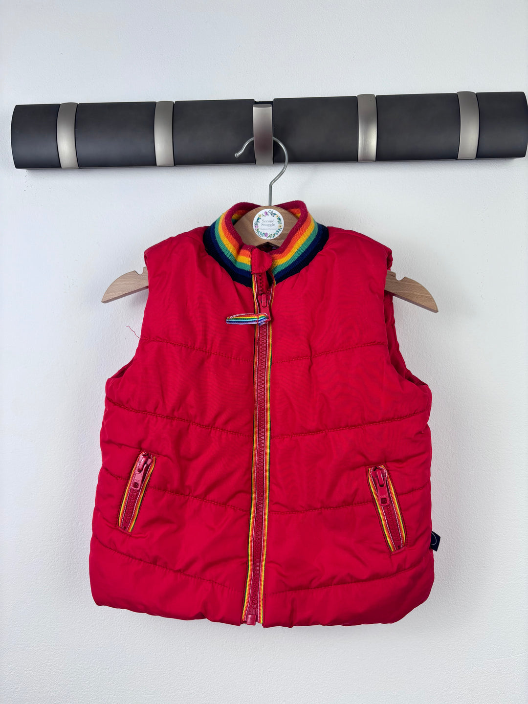 Little Bird Red Padded Gilet 12-18 Months