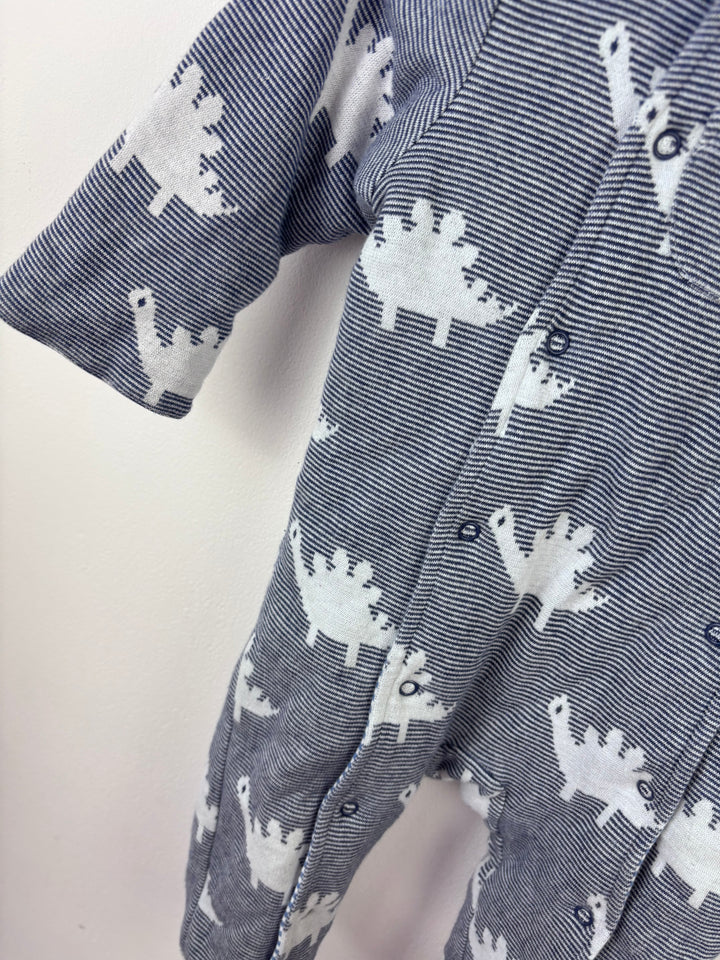 John Lewis Dinosaur Hooded Sleepsuit 6-9 Months