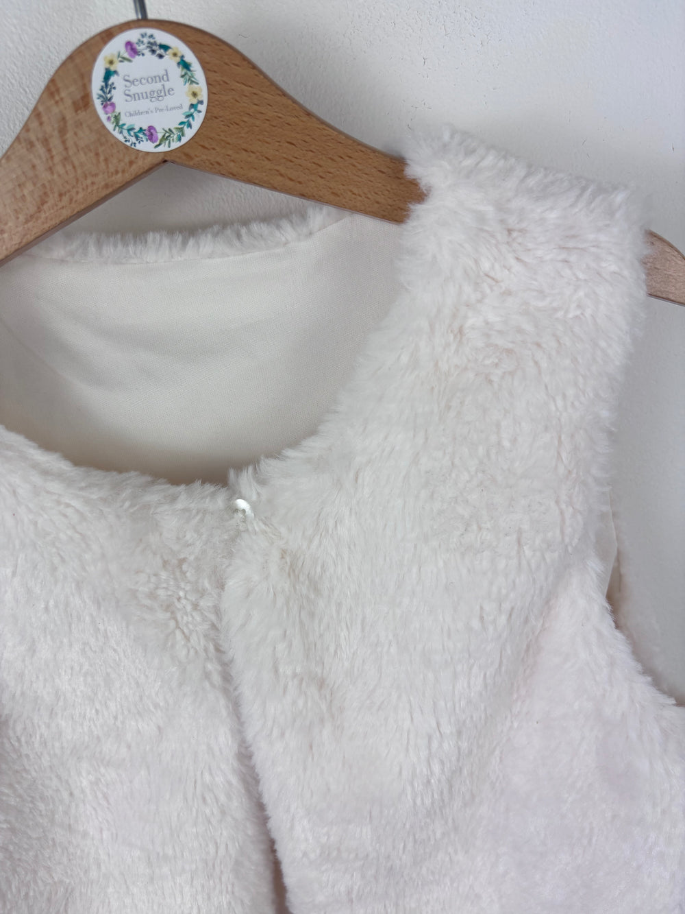 Nutmeg Faux Fur Gilet 6-7 Years-Gilets-Second Snuggle Preloved