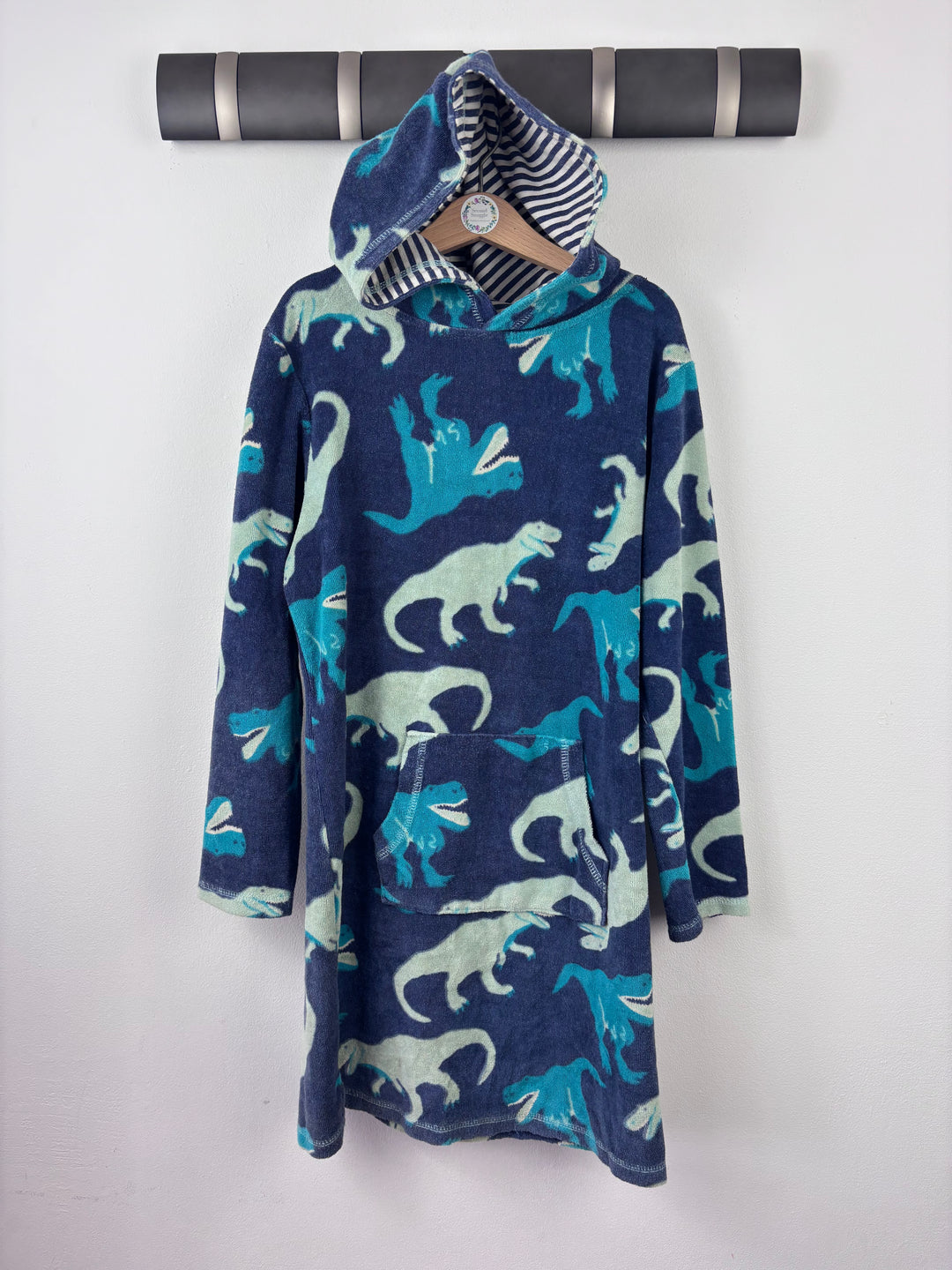 John Lewis Dinosaur Hooded Towelling Dress 9 Years-Swimming-Second Snuggle Preloved