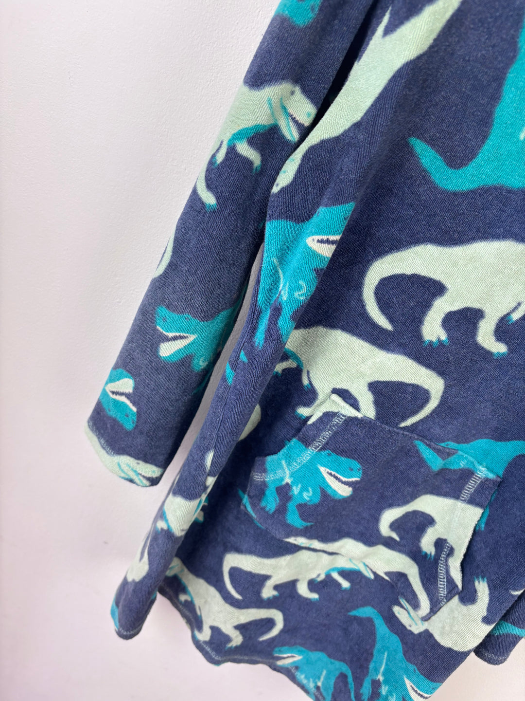 John Lewis Dinosaur Hooded Towelling Dress 9 Years-Swimming-Second Snuggle Preloved