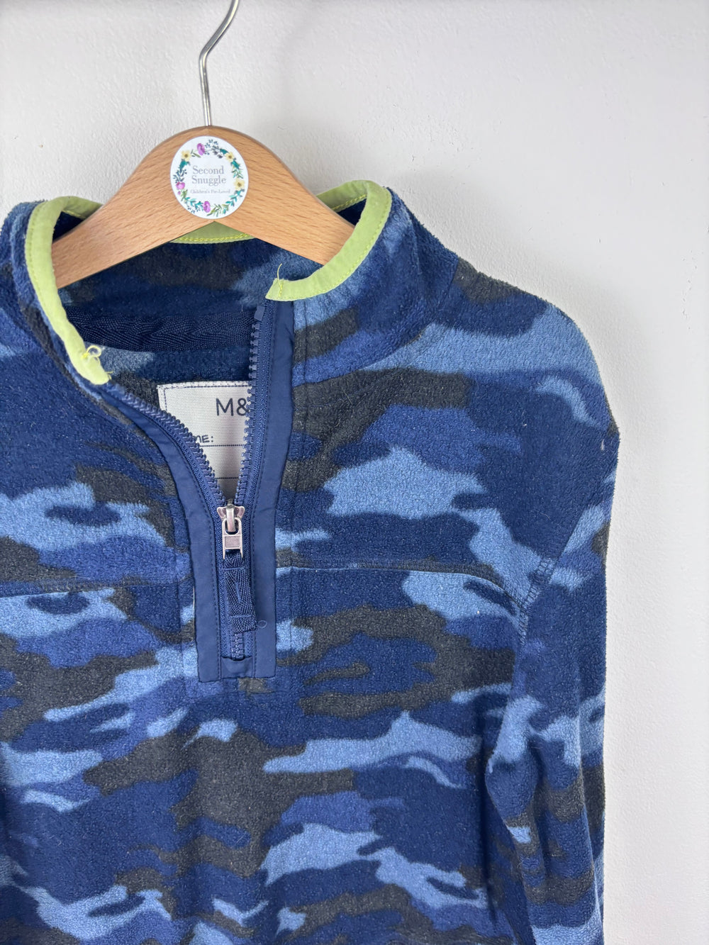 M&S Blue Camo Fleece 9-10 Years-Fleeces-Second Snuggle Preloved