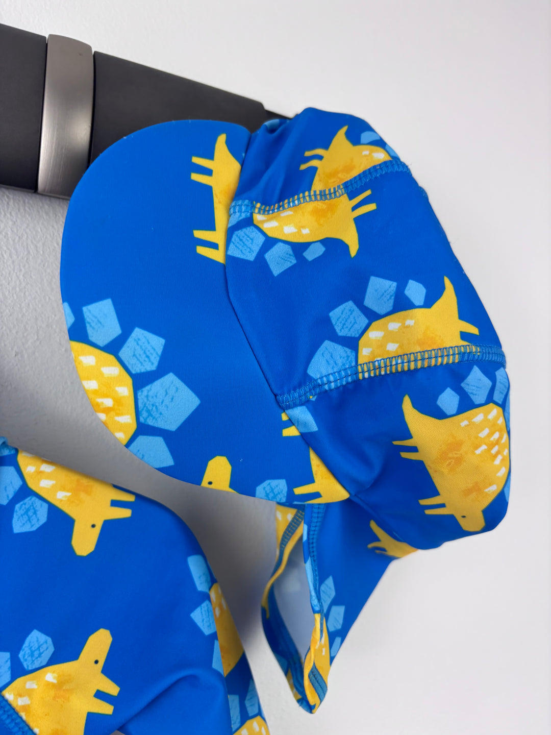 Tu Blue Dinosaur Sun Safe Swimsuit and Hat Set 9-12 Months-Swimming-Second Snuggle Preloved