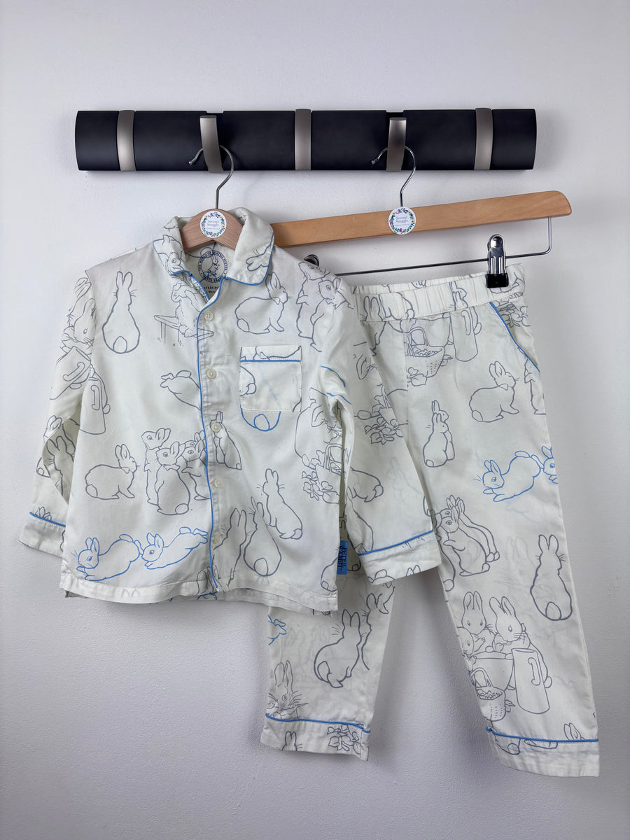 M&S Peter Rabbit Pyjamas 2-3 Years-Night Wear-Second Snuggle Preloved