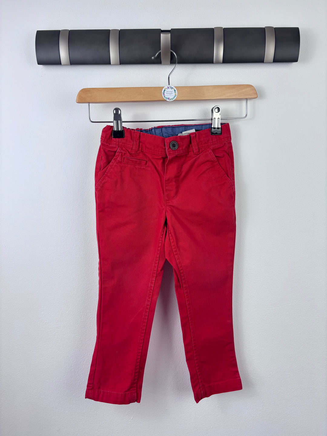 H&M Red Chino Trousers 18-24 Months-Trousers-Second Snuggle Preloved