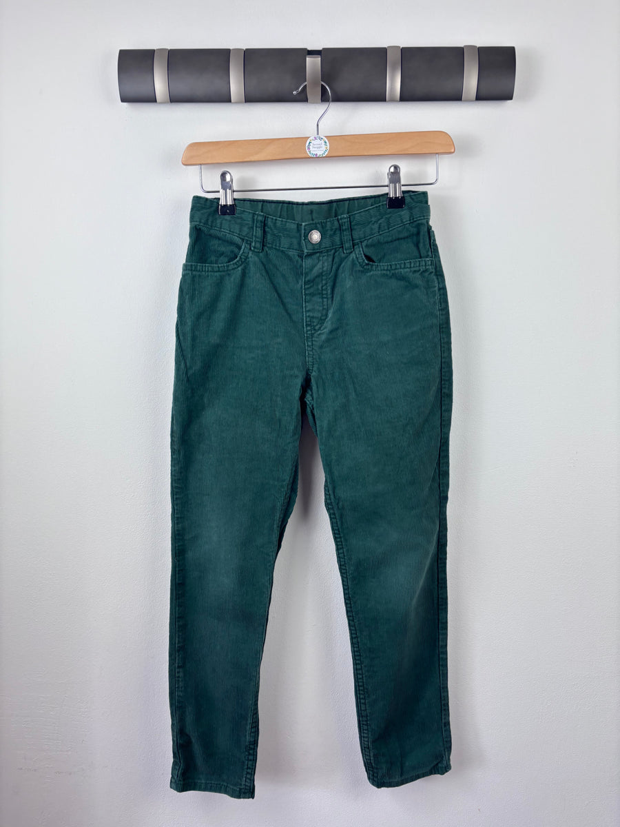 H&M Slim Fit Green Cord Trousers 9-10 Years-Trousers-Second Snuggle Preloved
