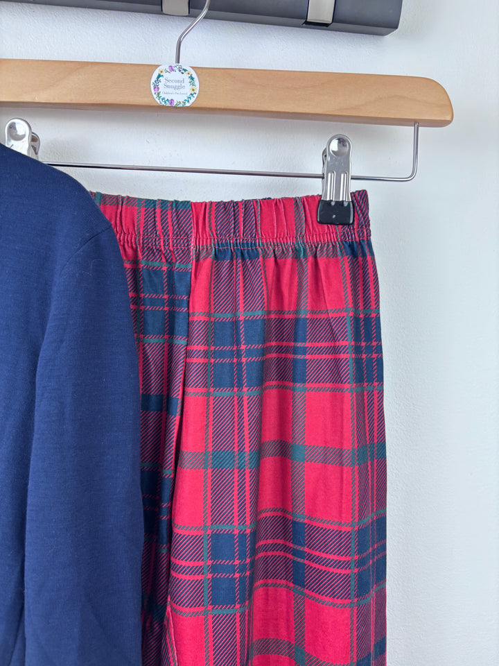 In The Style Merry Slogan Tartan Pyjamas Set 3-4 Years-Night Wear-Second Snuggle Preloved