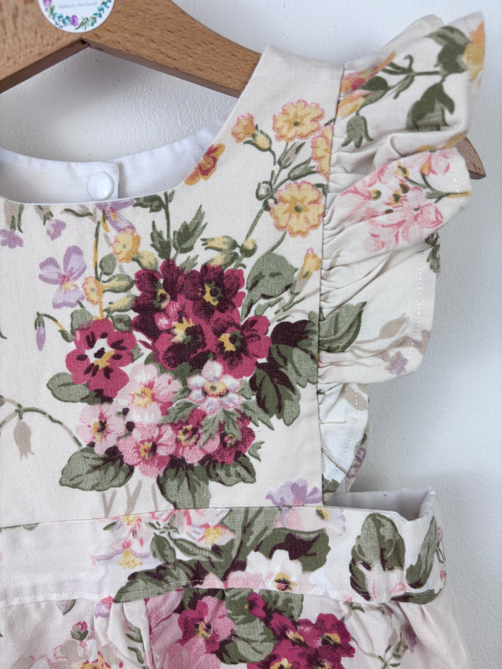 Handmade Floral Jumpsuit 3-4 Years-Rompers-Second Snuggle Preloved