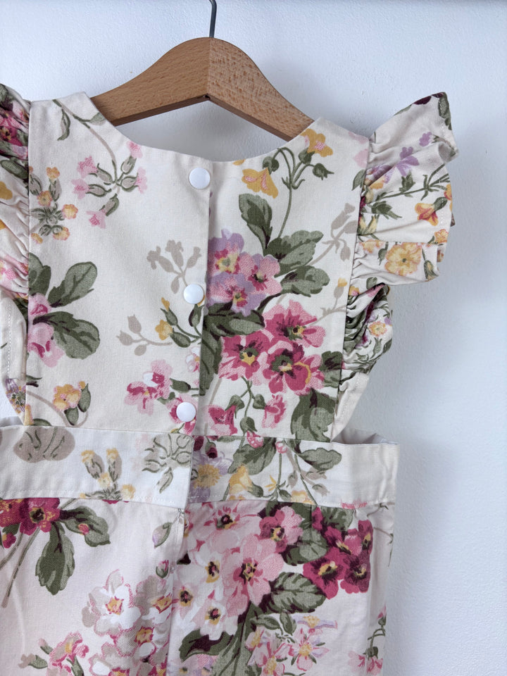 Handmade Floral Jumpsuit 3-4 Years-Rompers-Second Snuggle Preloved