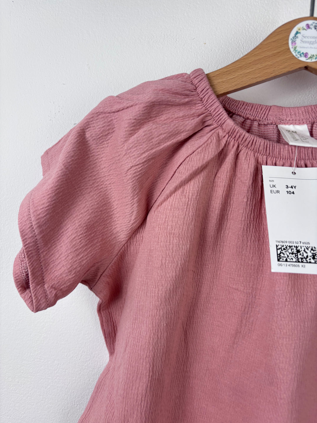H&M Pink Romper and Headband 3-4 Years-Rompers-Second Snuggle Preloved