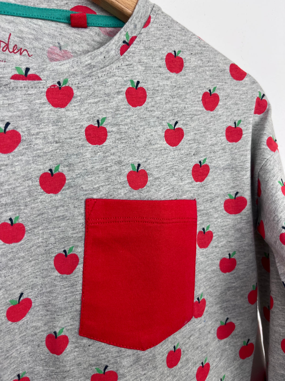 Mini Boden Long Sleeve Apples Top 9-10 Years-Tops-Second Snuggle Preloved