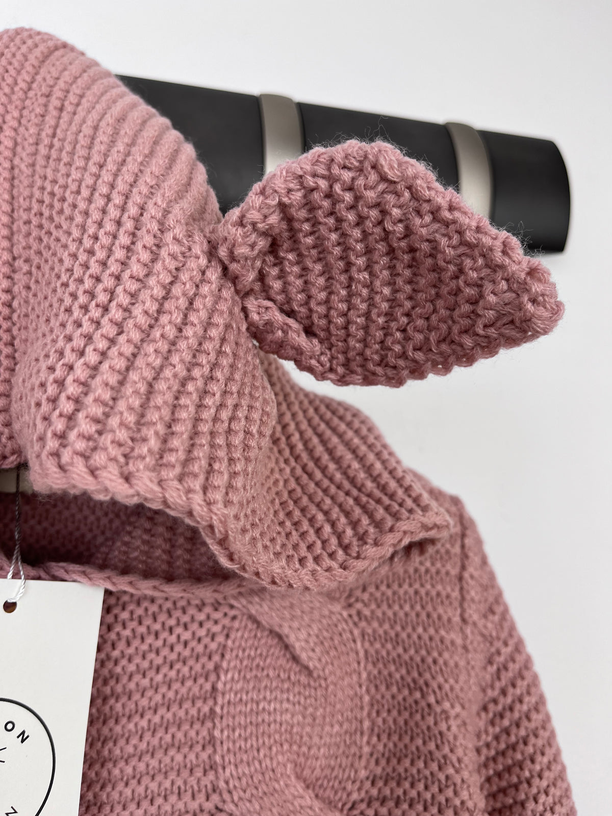 Beacon London Pink Cable Knit Hooded Jacket with Ears-Jackets-Second Snuggle Preloved