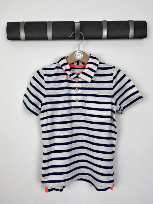Boden Navy Stripe Polo Top-Tops-Second Snuggle Preloved