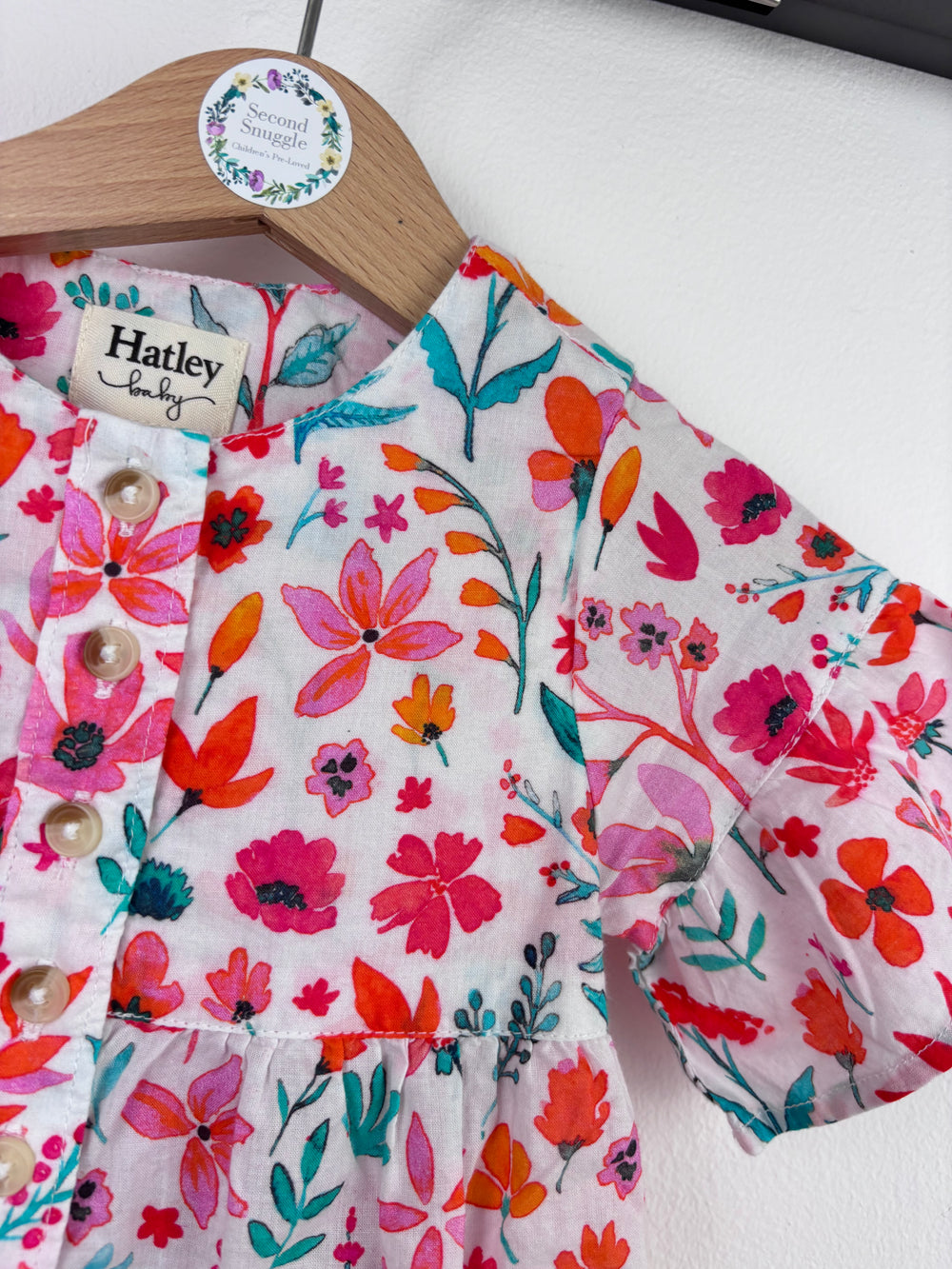 Hatley Floral Dress 6-9 Months-Dresses-Second Snuggle Preloved