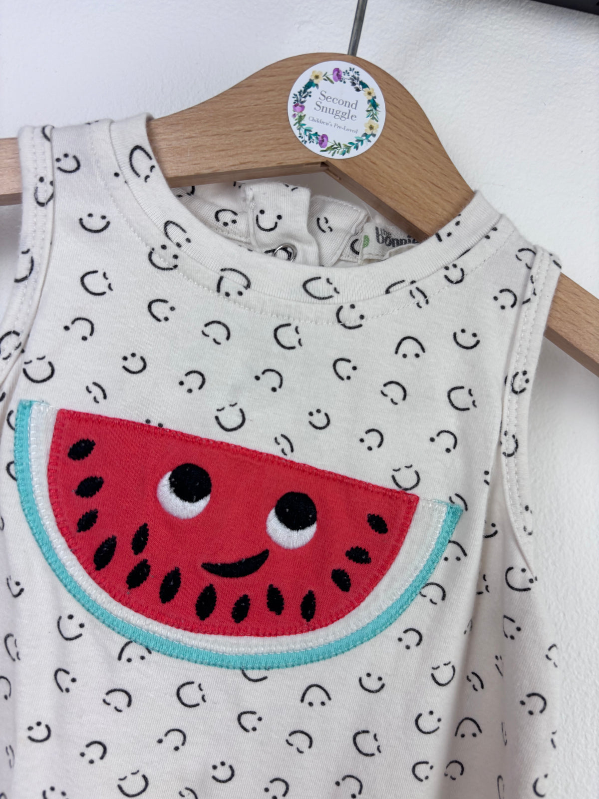 The Bonnie Mob Watermelon Romper 3-6 Months-Rompers-Second Snuggle Preloved