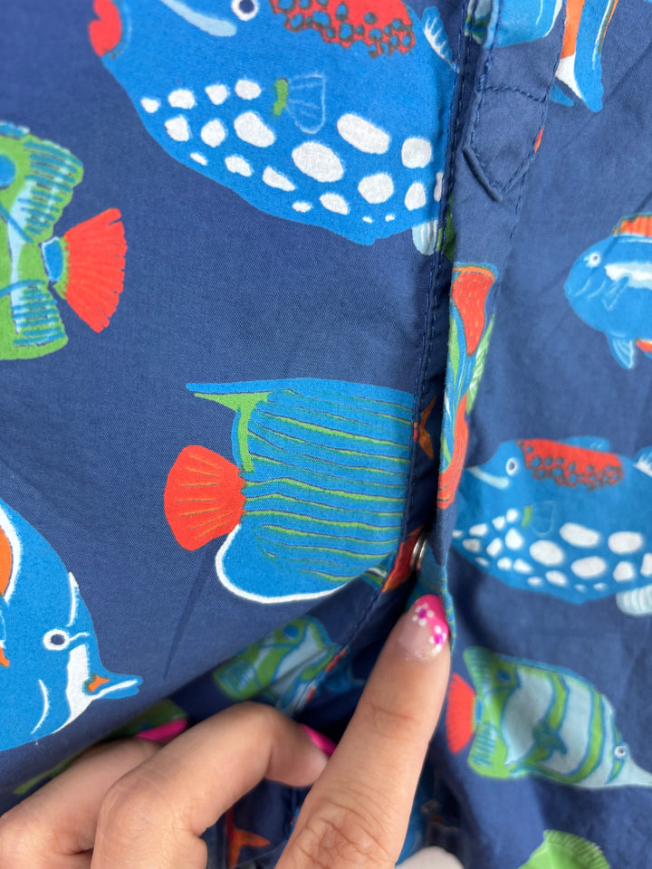 Hatley Fish Romper 6-9 Months-Rompers-Second Snuggle Preloved