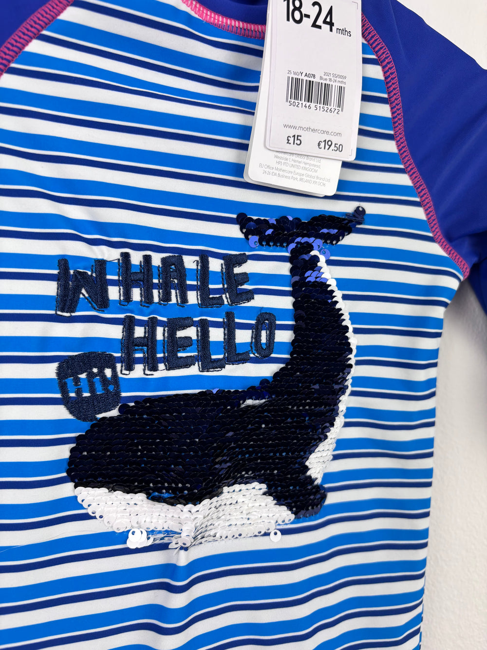 Mothercare Whale Swimsuit 18-24 Months-Swimming-Second Snuggle Preloved