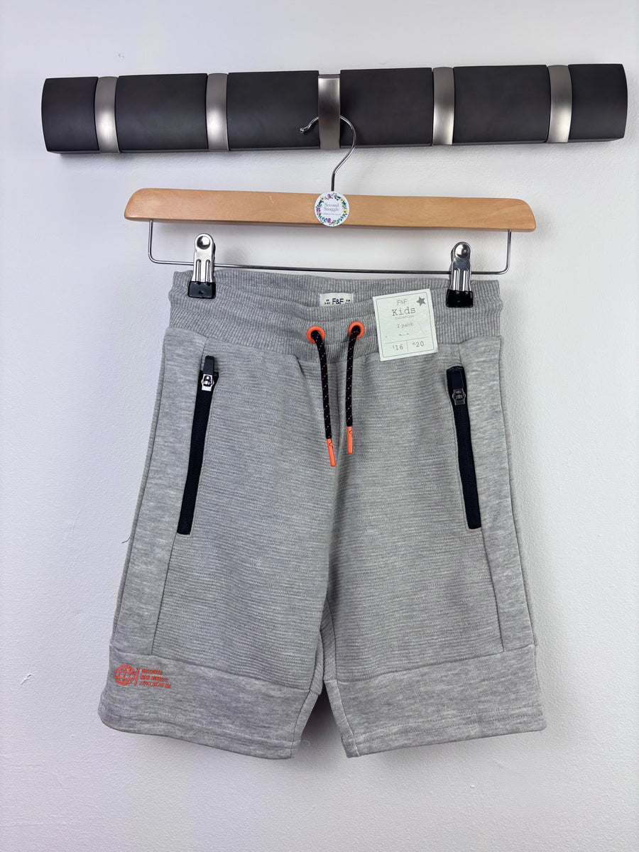Fred And Flo Grey And Navy Shorts 5-6 Years-Shorts-Second Snuggle Preloved
