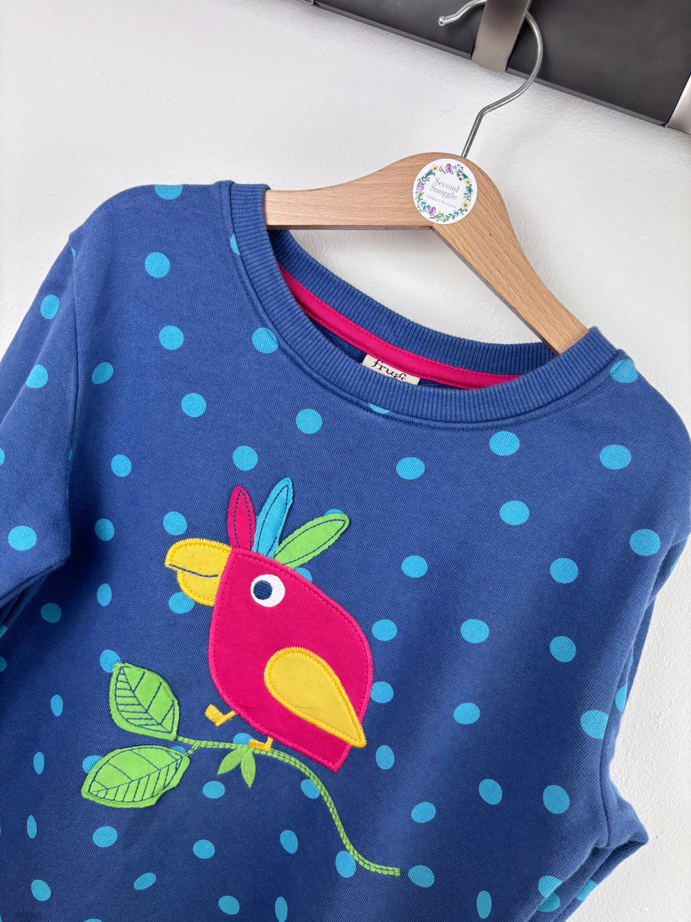 Frugi Toucan Sweatshirt Dress 8-9 Years - PLAY-Dresses-Second Snuggle Preloved