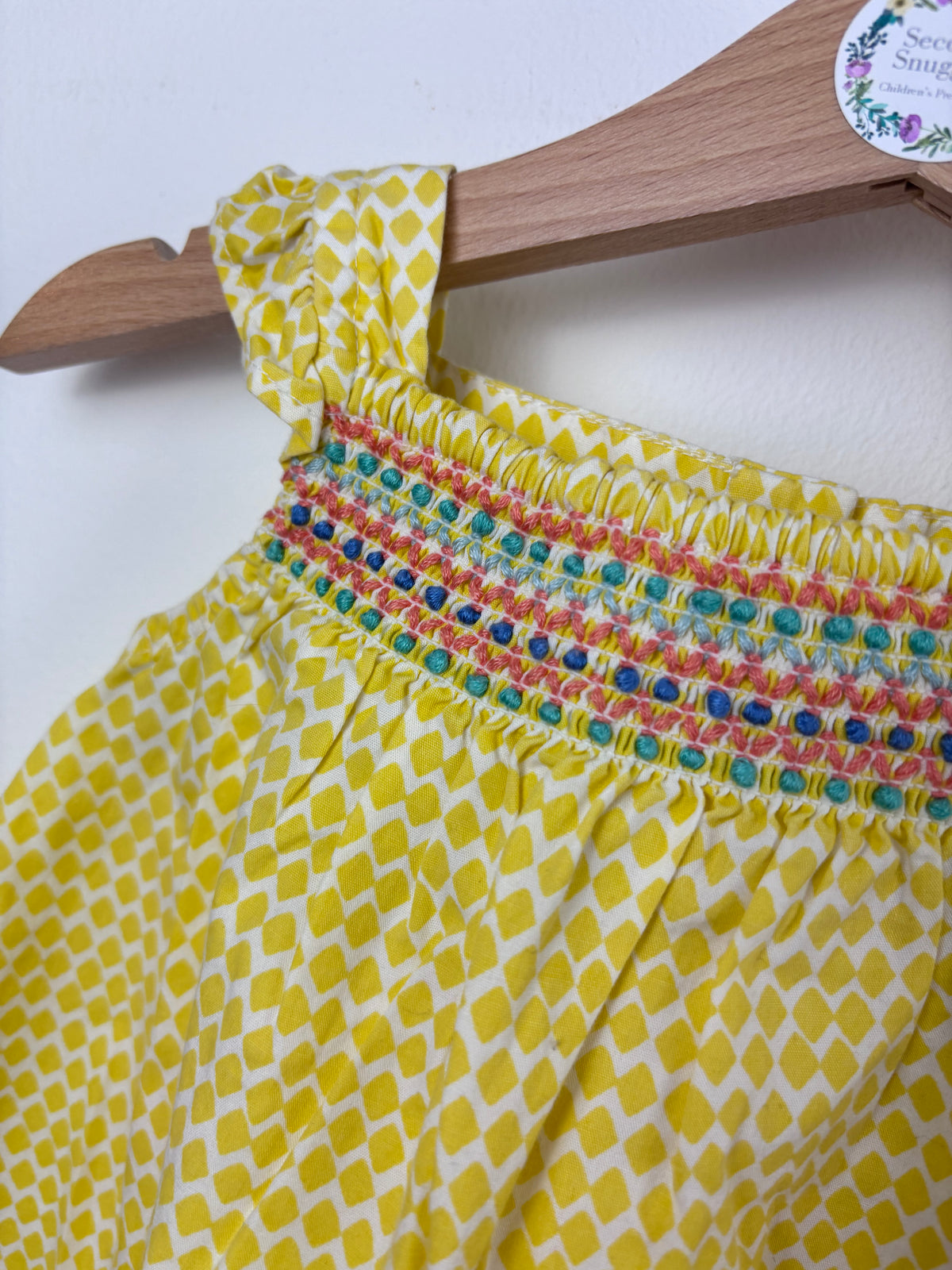 John Lewis Yellow Top and Pineapple Shorts Set 6-9 Months-Sets-Second Snuggle Preloved
