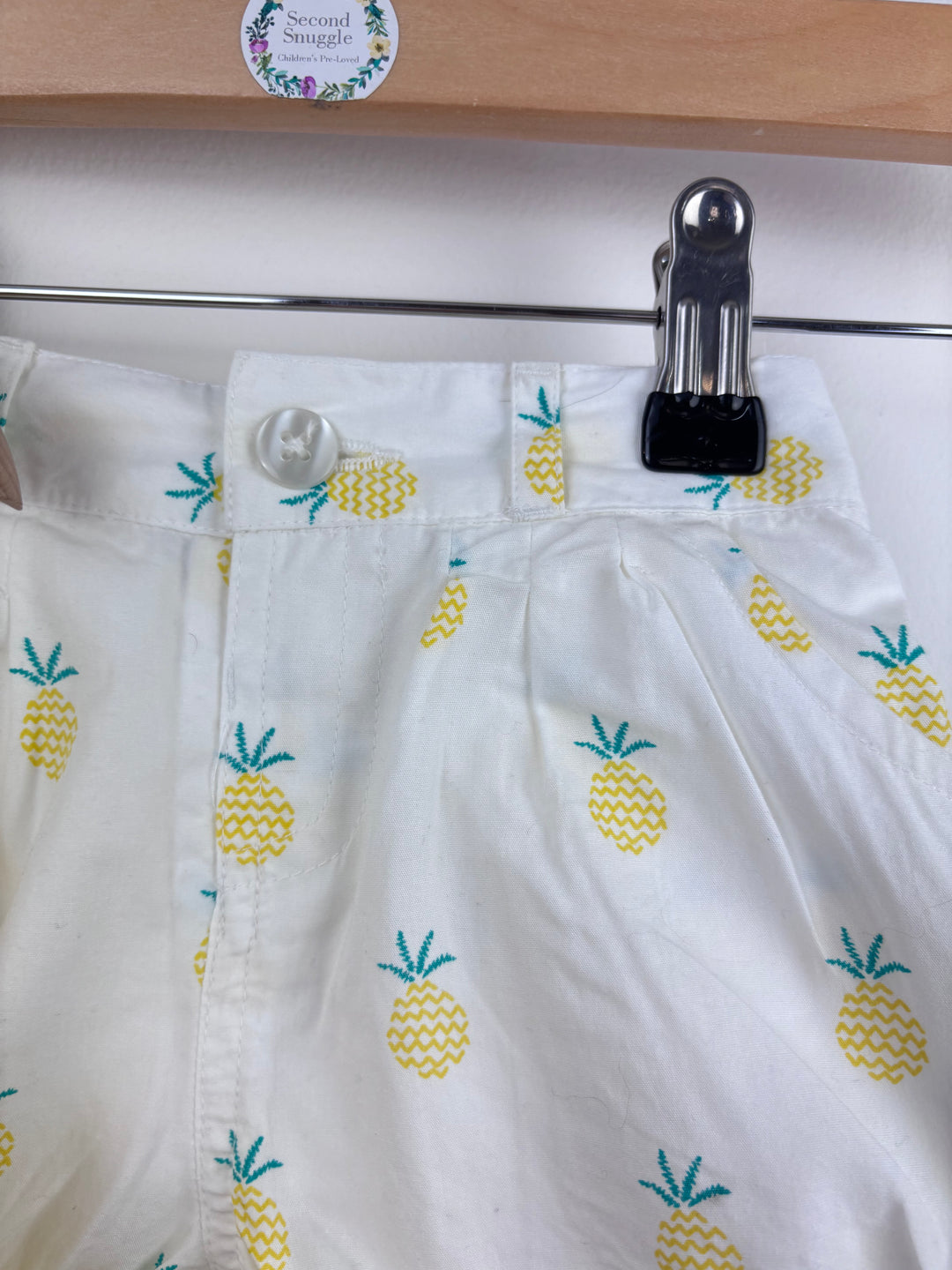 John Lewis Yellow Top and Pineapple Shorts Set 6-9 Months-Sets-Second Snuggle Preloved