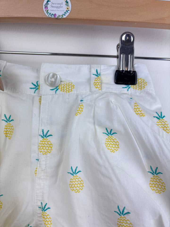John Lewis Yellow Top and Pineapple Shorts Set 6-9 Months-Sets-Second Snuggle Preloved