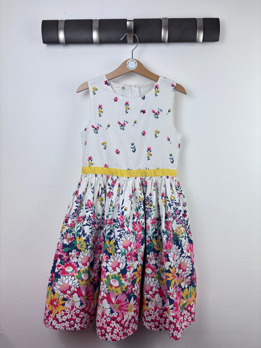 John Lewis Flower Border Dress 8 Years-Dresses-Second Snuggle Preloved