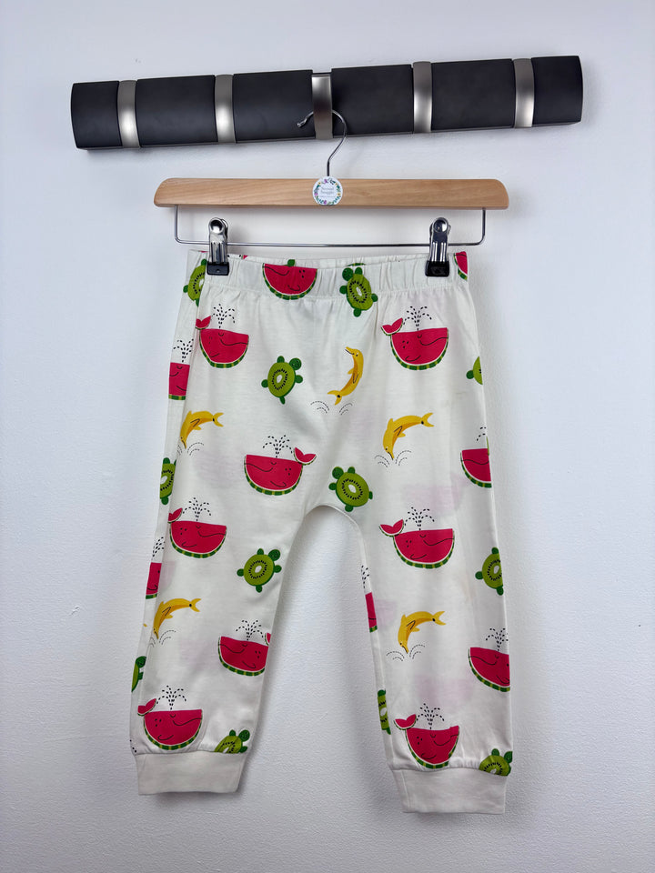 Lucy & Sam Fruit Print Trousers 5-6 Years-Trousers-Second Snuggle Preloved